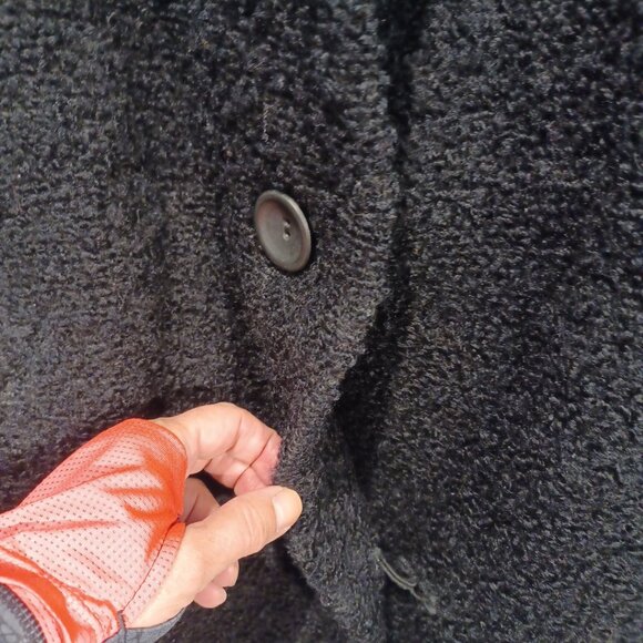 Faux Curly Lamb Jacket size XL - Lined - Vintage 4623 - Picture 3 of 9